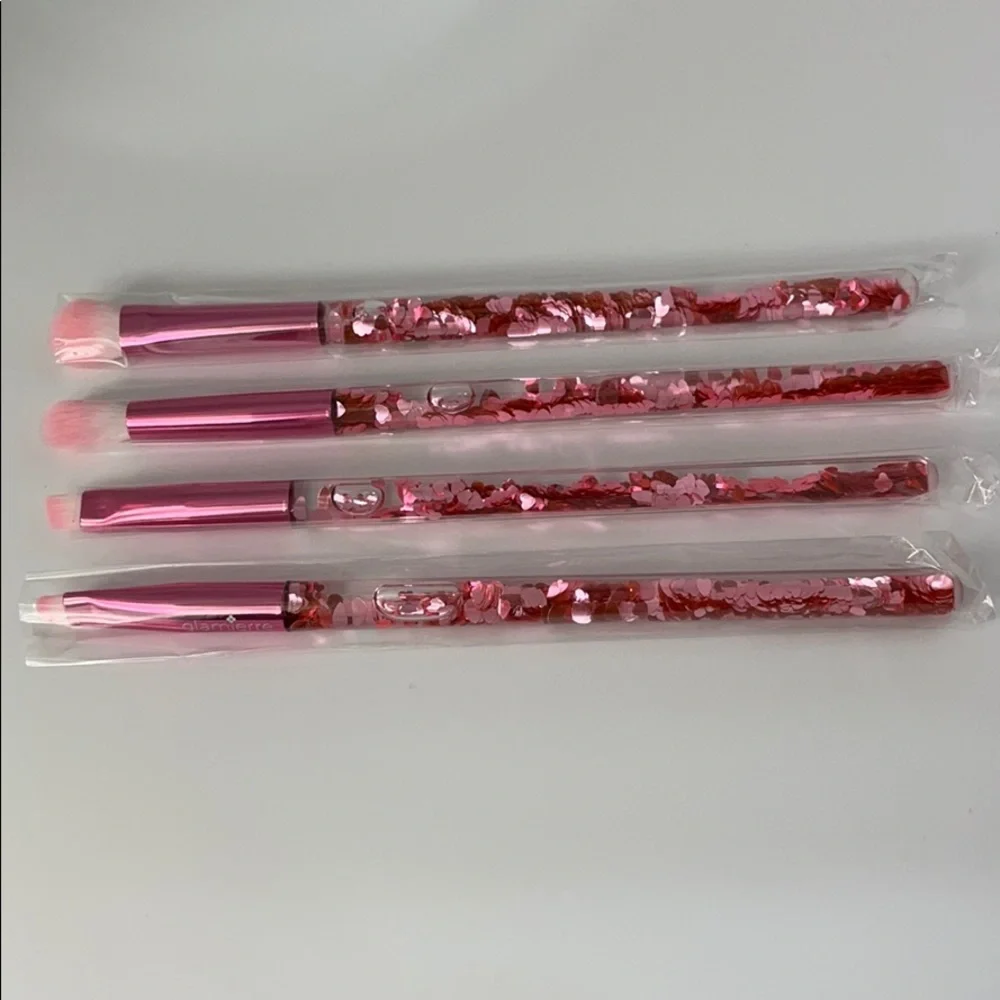 Glamierre Glitter Heart Confetti Brush Set